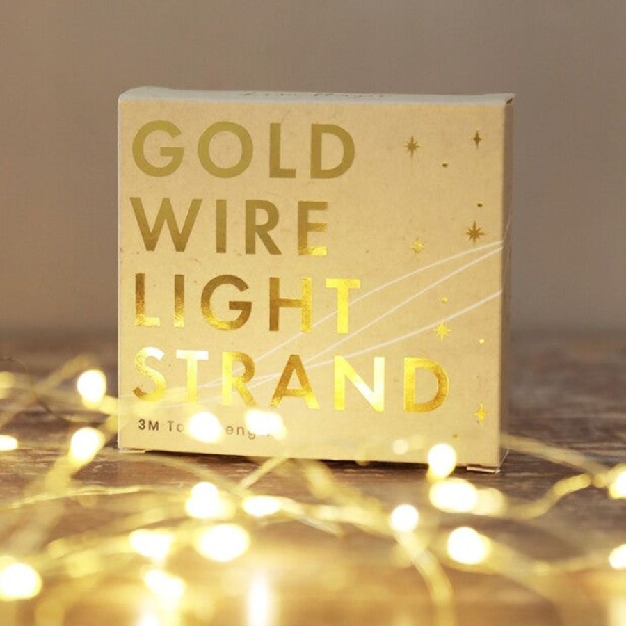 Lisa Angel Battery Powered Led Gold Wire String Lights | Homeware