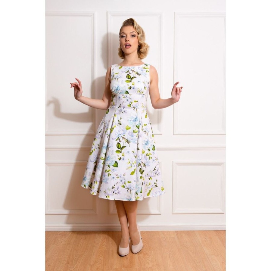 Pretty Kitty Fashion Floral Audrey Rockabilly 50S Swing Dress | Audrey Dresses