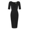 Pretty Kitty Fashion Collectif Half Sleeve Sweetheart Neckline Wiggle Pencil Dress | Wiggle Dresses