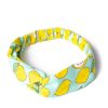 Pretty Kitty Fashion Light Blue And Lemon Print Vintage Headscarf | Hair & Beauty