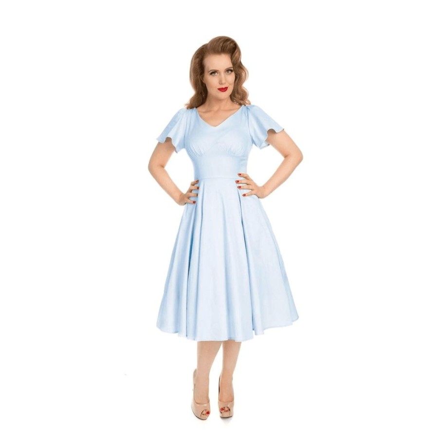 Hearts and Roses Pastel Rockabilly 50S Swing Tea Dress | Rockabilly Dresses