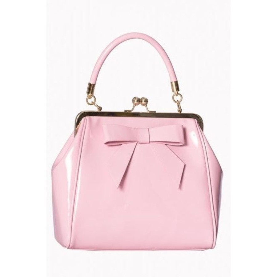 Pretty Kitty Fashion Pink Retro Patent Handbag | Bags & Purses