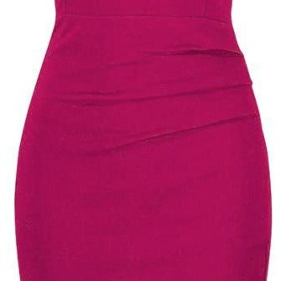 Pretty Kitty Fashion Purple 1940'S Vintage 3/4 Sleeve Bodycon Pencil Dress | Wiggle Dresses