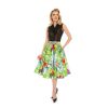 Pretty Kitty Fashion Tropical Floral Rockabilly Swing Skirt | Skirts