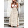 White Leaf Tiered Layer Skirt | Skirts