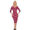 Pretty Kitty Fashion And White Heart Print Wiggle Valentines Pencil Dress | Wiggle Dresses