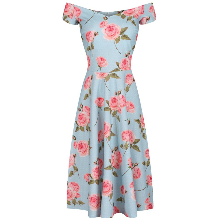 Pretty Kitty Fashion And Pink Floral Cap Sleeve V Neck Swing Dress | Floral Dresses