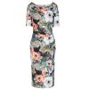 Pretty Kitty Fashion Floral 1/2 Sleeve Wiggle Pencil Dress | Wiggle Dresses