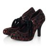 Ruby Shoo Ruby Shoo Willow Red Noir Ribbon Tie Court Shoes | Shoes