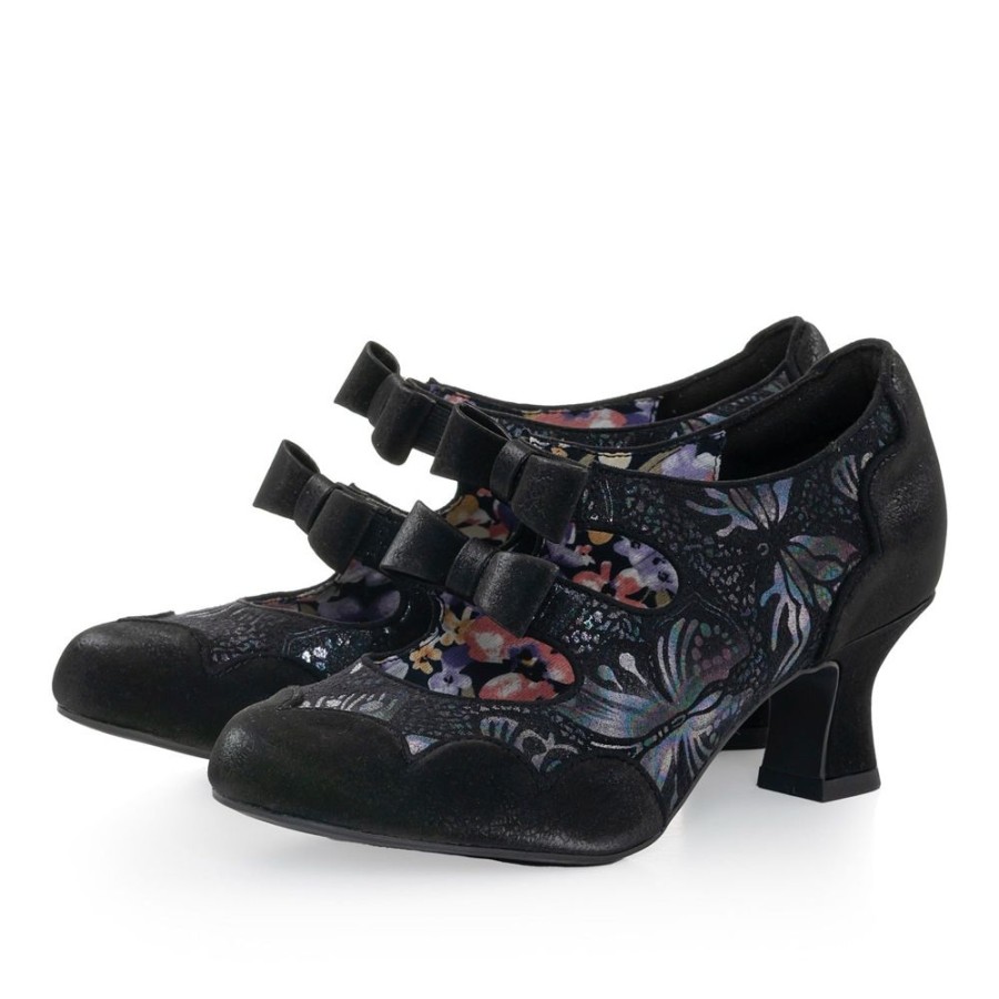 Ruby Shoo Ruby Shoo Sophia Onyx Heeled Court Shoes | Shoes