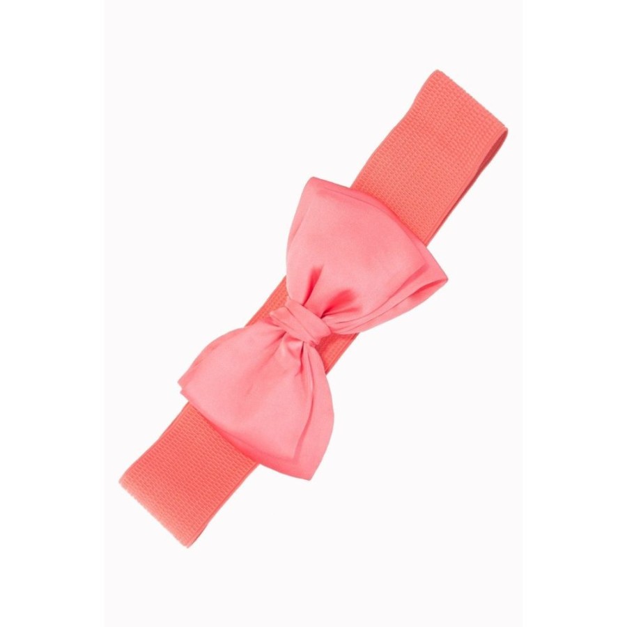 Pretty Kitty Fashion Coral Vintage Bow Belt | Belts