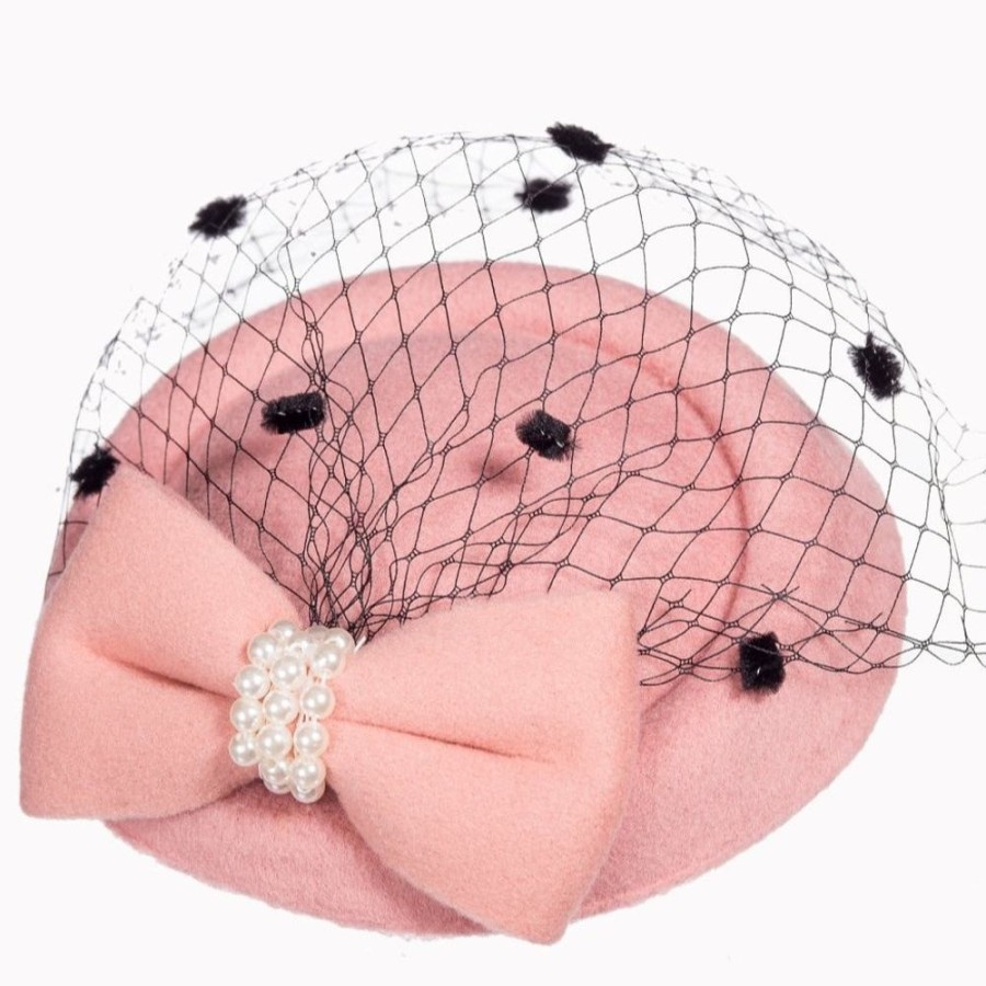 Pretty Kitty Fashion Dusky Pink Vintage Retro Pillbox Hat Fascinator | Hats & Fascinators