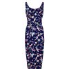 Pretty Kitty Fashion Collectif Navy Bird Print Pencil Dress | Pencil Dresses