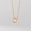 White Leaf Pearl And Gold Hoop Necklace | Jewellery