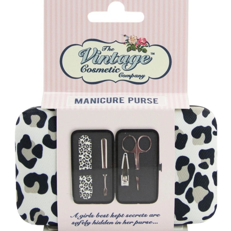 Pretty Kitty Fashion Manicure Set In Leopard Print Purse | Hair & Beauty