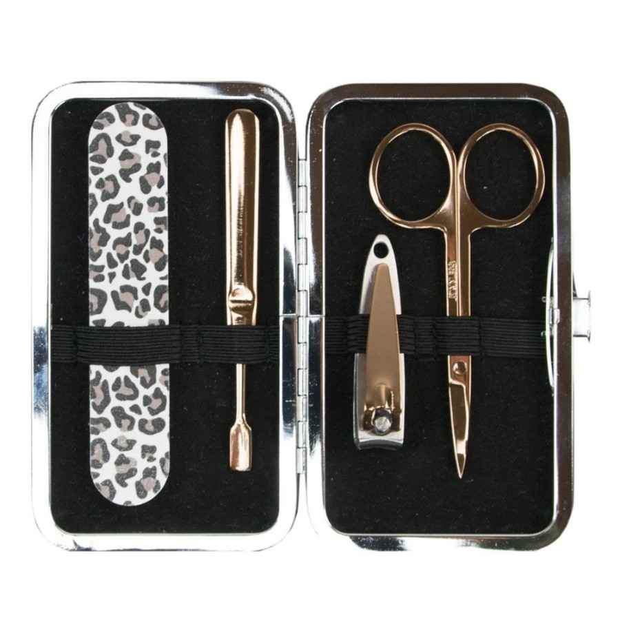 Pretty Kitty Fashion Manicure Set In Leopard Print Purse | Hair & Beauty