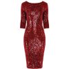 Pretty Kitty Fashion Velour Sequin Wiggle Dress | Pencil Dresses