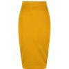 Pretty Kitty Fashion Classic Stretch Honey Pencil Bodycon Midi Office Work Skirt | Skirts