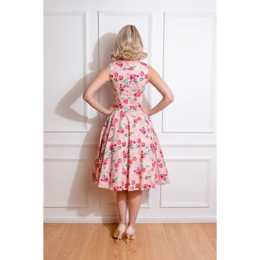 Pretty Kitty Fashion Floral Print Audrey Rockabilly 50S Swing Dress | Audrey Dresses