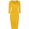 Pretty Kitty Fashion Honey 3/4 Sleeve Bodycon Pencil Dress | Pencil Dresses