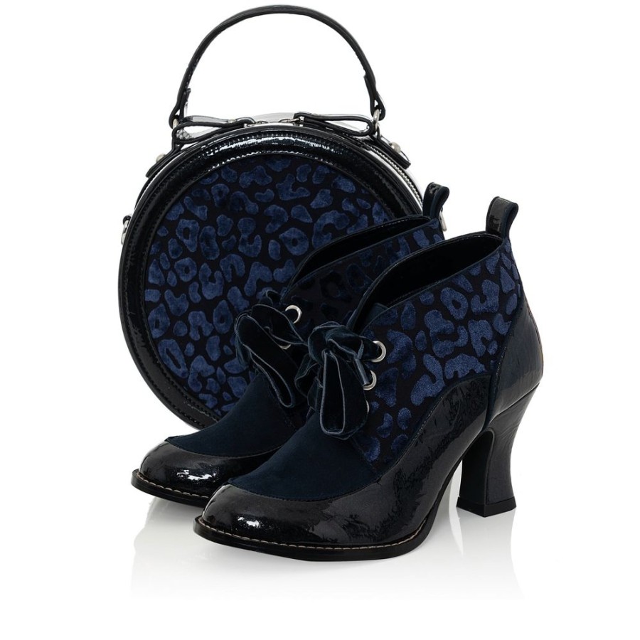 Ruby Shoo Ruby Shoo Alberta Midnight Blue Velvet Hand Bag | Bags & Purses