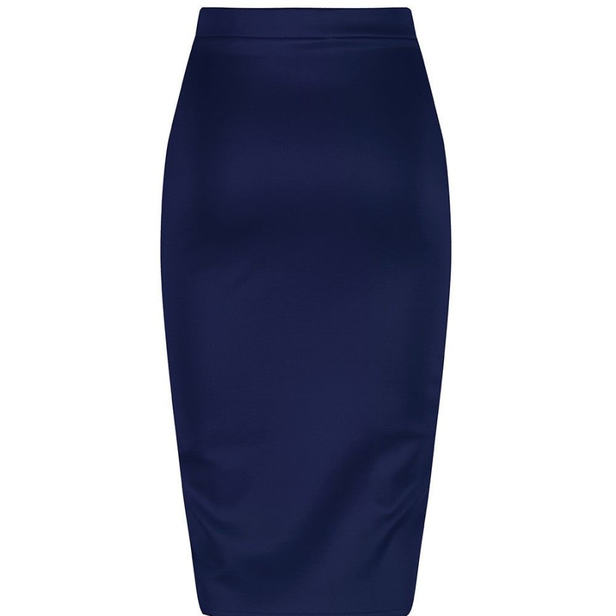 Pretty Kitty Fashion Classic Stretch Pencil Bodycon Midi Office Work Skirt | Skirts