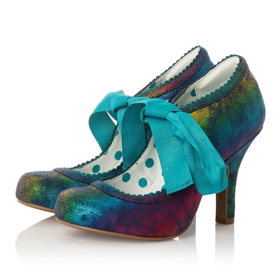 Ruby Shoo Ruby Shoo Willow Rainbow Ribbon Tie Court Shoes | Shoes