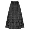 White Leaf Tiered Layer Skirt | Skirts