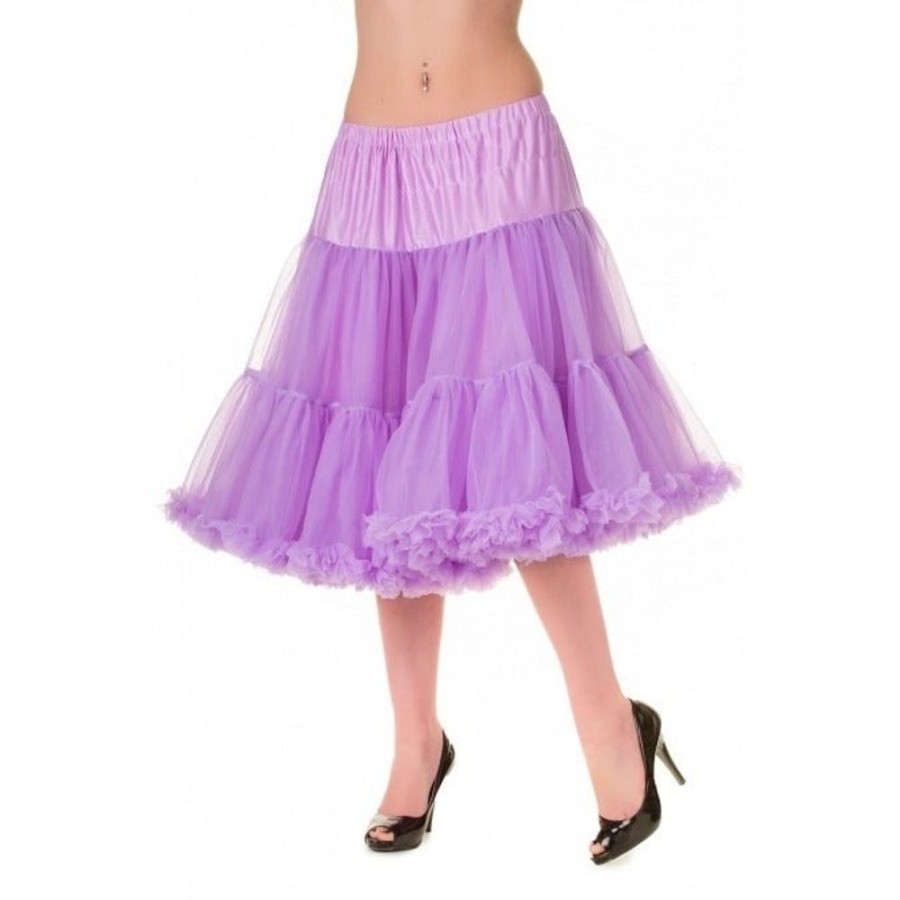 Pretty Kitty Fashion Extra Volume Lavender Net Vintage Rockabilly 50S Petticoat Skirt | Petticoats