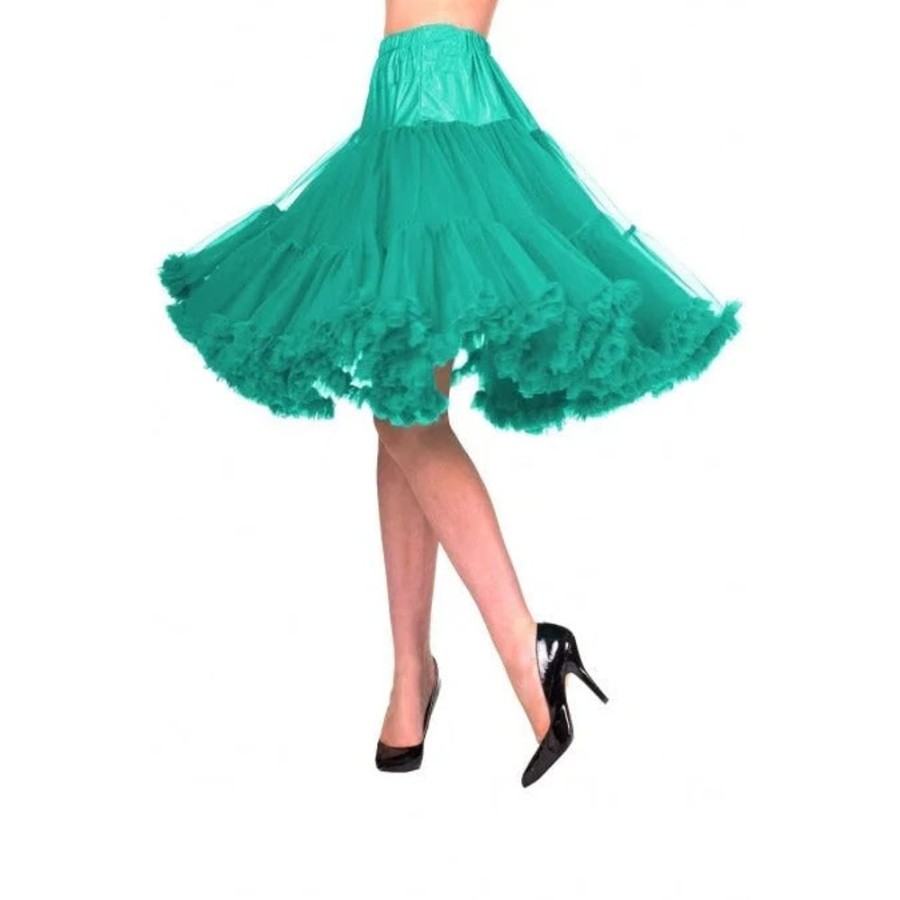 Pretty Kitty Fashion Extra Long Full Emerald Net Vintage Rockabilly 50S Petticoat Ski | Petticoats