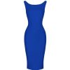 Pretty Kitty Fashion Royal 40S Bodycon Sleeveless Hollywood Wiggle Dress | Wiggle Dresses