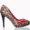 Dancing Days by Banned Leopard Print Bow Heels | Shoes