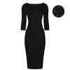 Pretty Kitty Fashion Silver Glitter 3/4 Sleeve Bodycon Velour Midi Party Dress | Wiggle Dresses