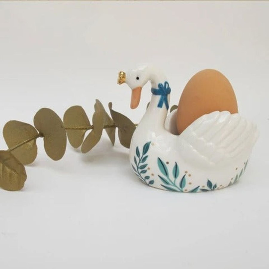 House Of Disaster Secret Garden Swan Egg Cup | Homeware