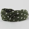 Pretty Kitty Fashion Green And White Polka Dot Headband | Hair & Beauty