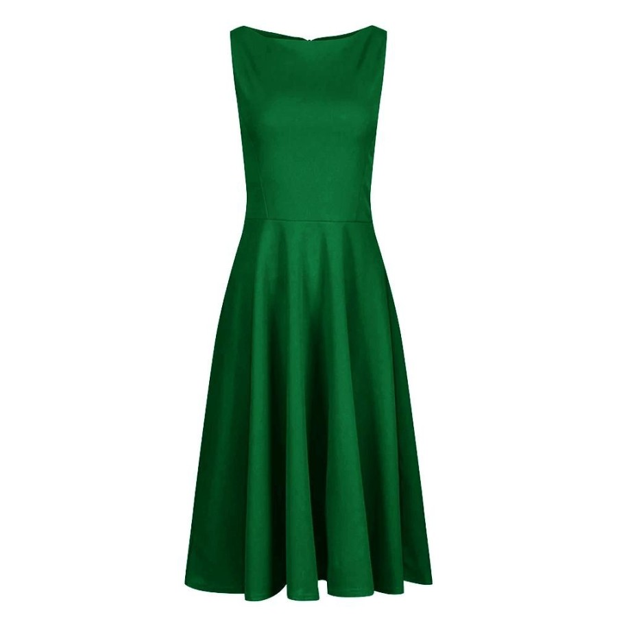 Pretty Kitty Fashion Emerald Audrey 1950S Style Swing Dress | 50S Swing Dresses