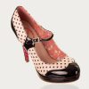 Dancing Days by Banned Nude Polka Dot Platform Party High Heels | Shoes