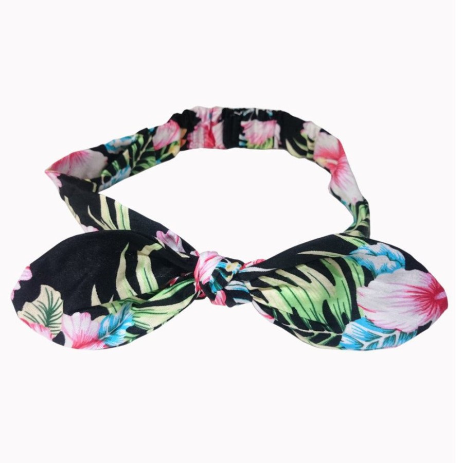 Pretty Kitty Fashion Black Floral Bandana Headscarf | Hair & Beauty