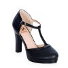 Dancing Days by Banned Classic T-Strap Vintage Platform Heels | Shoes