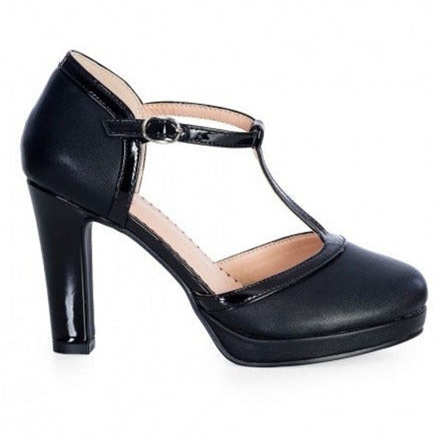 Dancing Days by Banned Classic T-Strap Vintage Platform Heels | Shoes