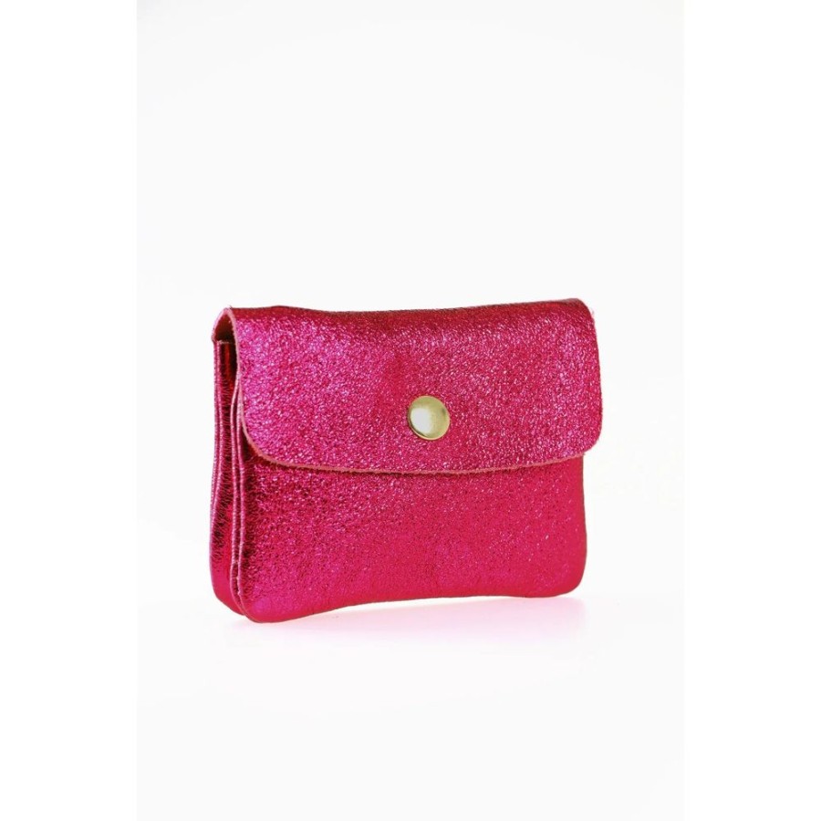 MSH Metallic Magenta Leather Purse | Bags & Purses